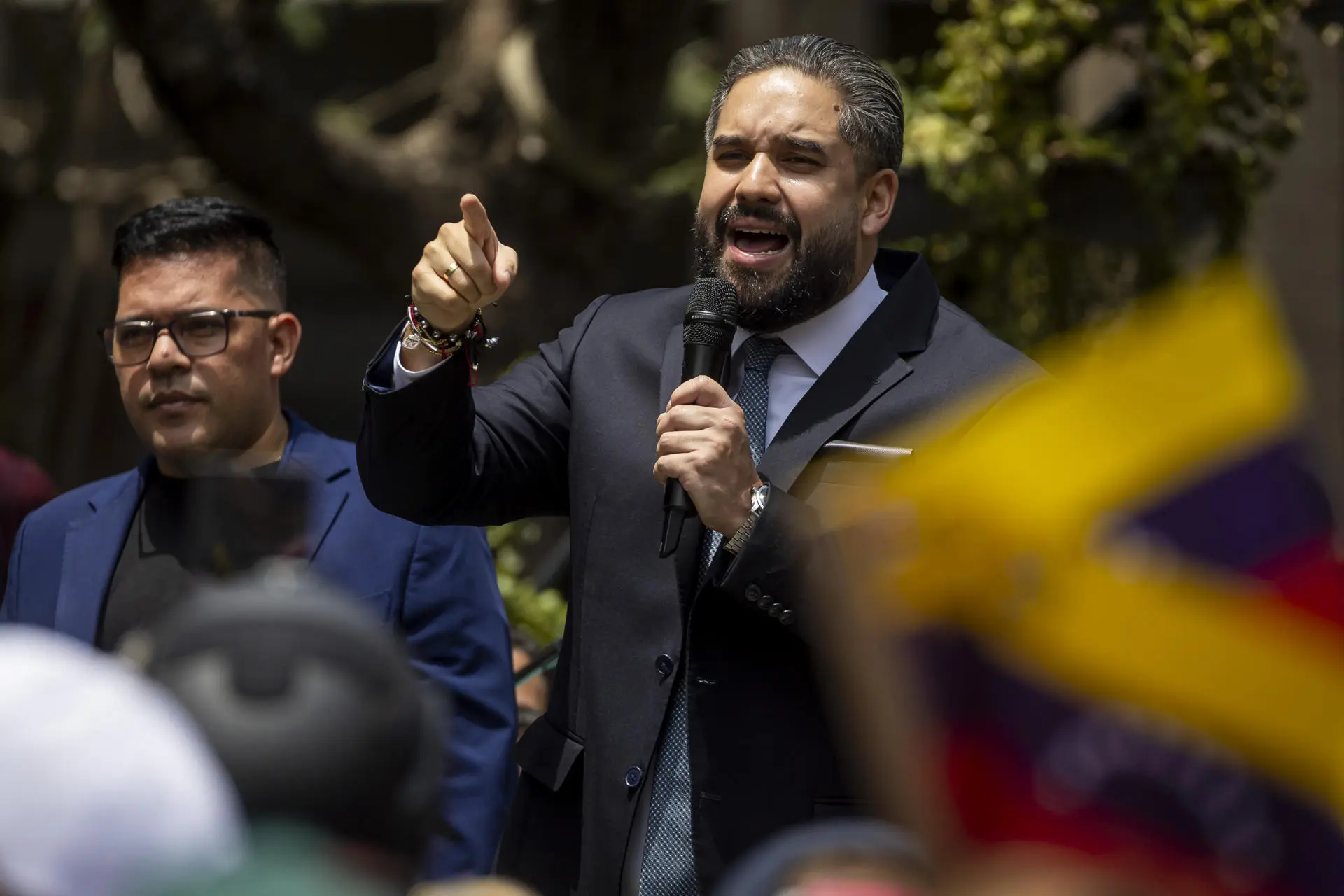 Deputy Nicolás Maduro Guerra reaffirms the illegitimacy of the trial against the Venezuelan President. Photo: EFE.