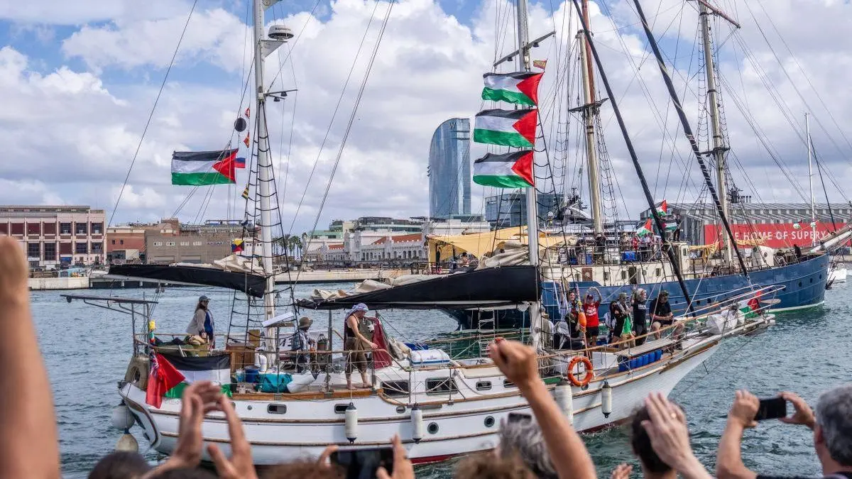 (FILE) More than 100 boats and thousands of people from around the world came together to deliver direct humanitarian aid, support hospitals and support Palestinian communities in the Gaza Strip. Photo: EPC.