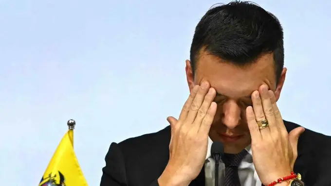 Rising discontent with Noboa linked to economic strain and energy shortages in Ecuador. Photo: AFP