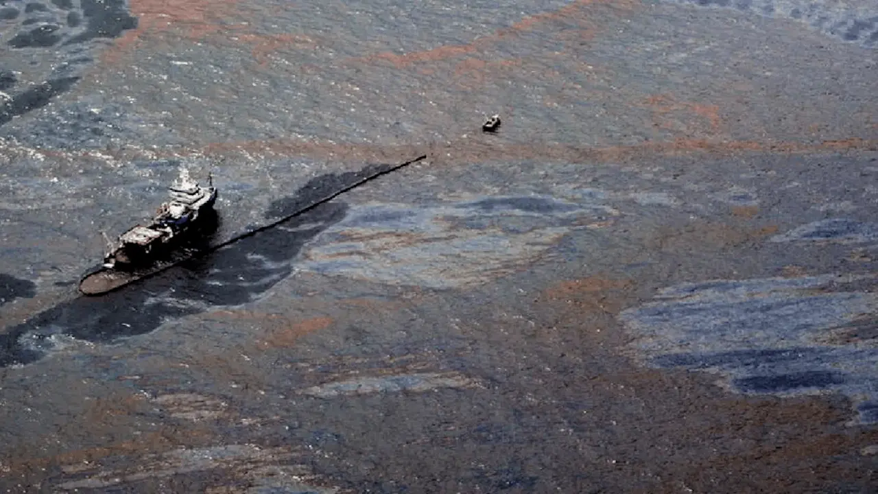 Oil spill in the Gulf of Mexico linked to a Pemex pipeline leak under investigation. Photo: Milenio