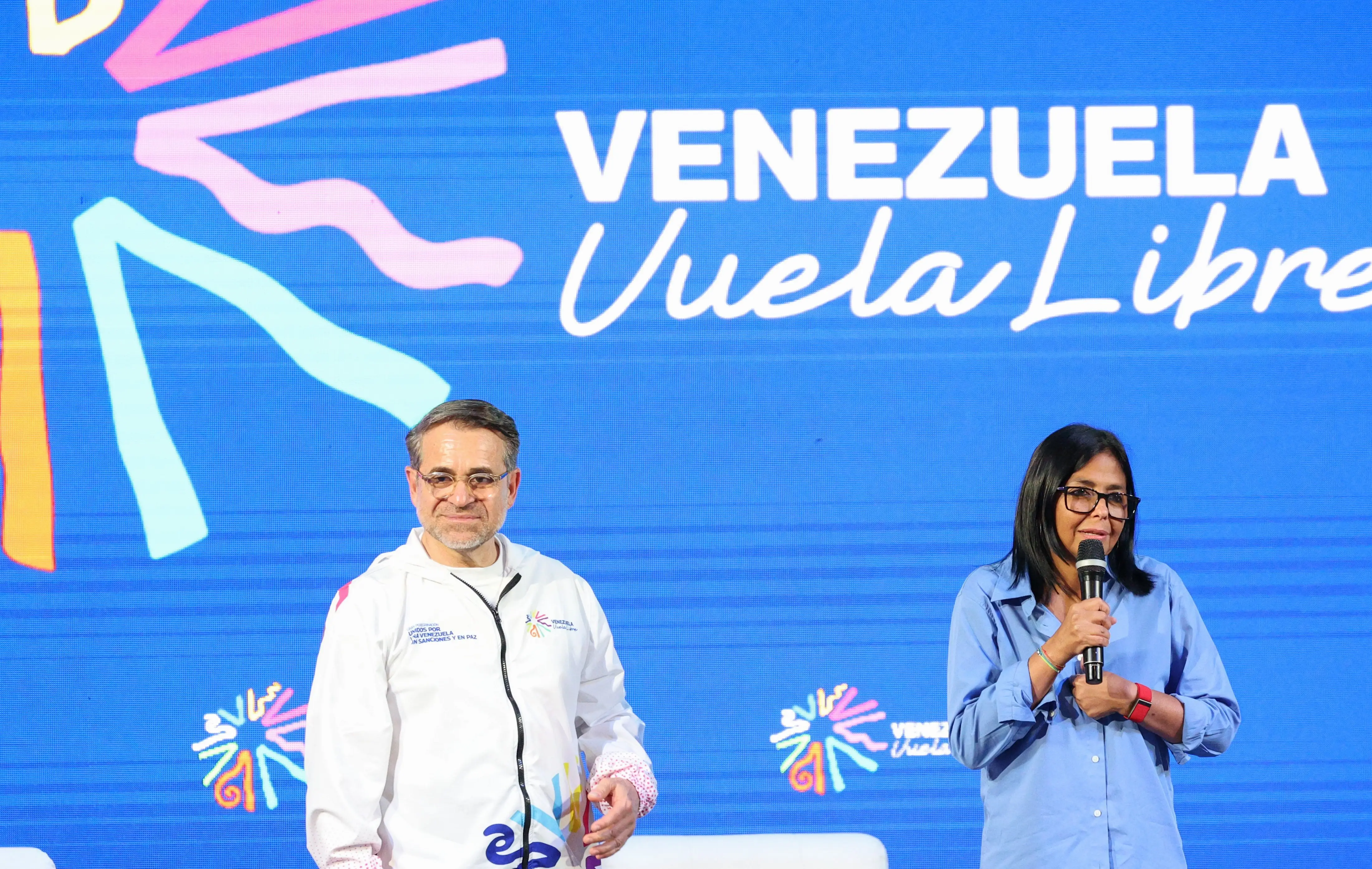 Delcy Rodríguez emphasized the need to work in unity to protect Venezuelan sovereignty from external aggression. Photo: Venezuelan Vice-Presidency.