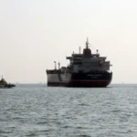 (FILE) A ship that crossed the Strait of Hormuz. Photo: EFE.