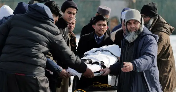 Area in Buffalo where the refugee was found after being left in a parking lot. Photo: Reuters