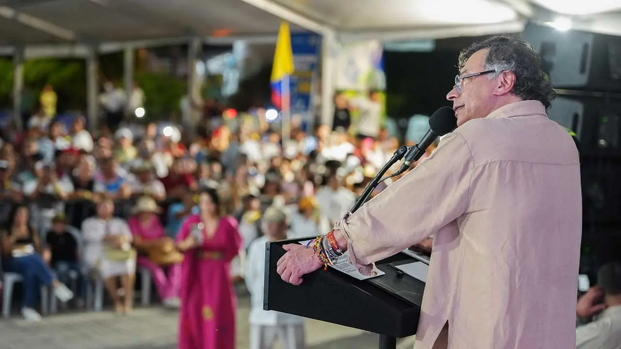 Public event in La Guajira where Colombia’s government promoted a constituent assembly initiative. Photo: Colombian Presidency