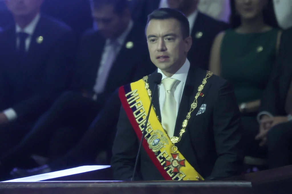 (FILE) Ecuadorian President Daniel Noboa. Photo: EFE.