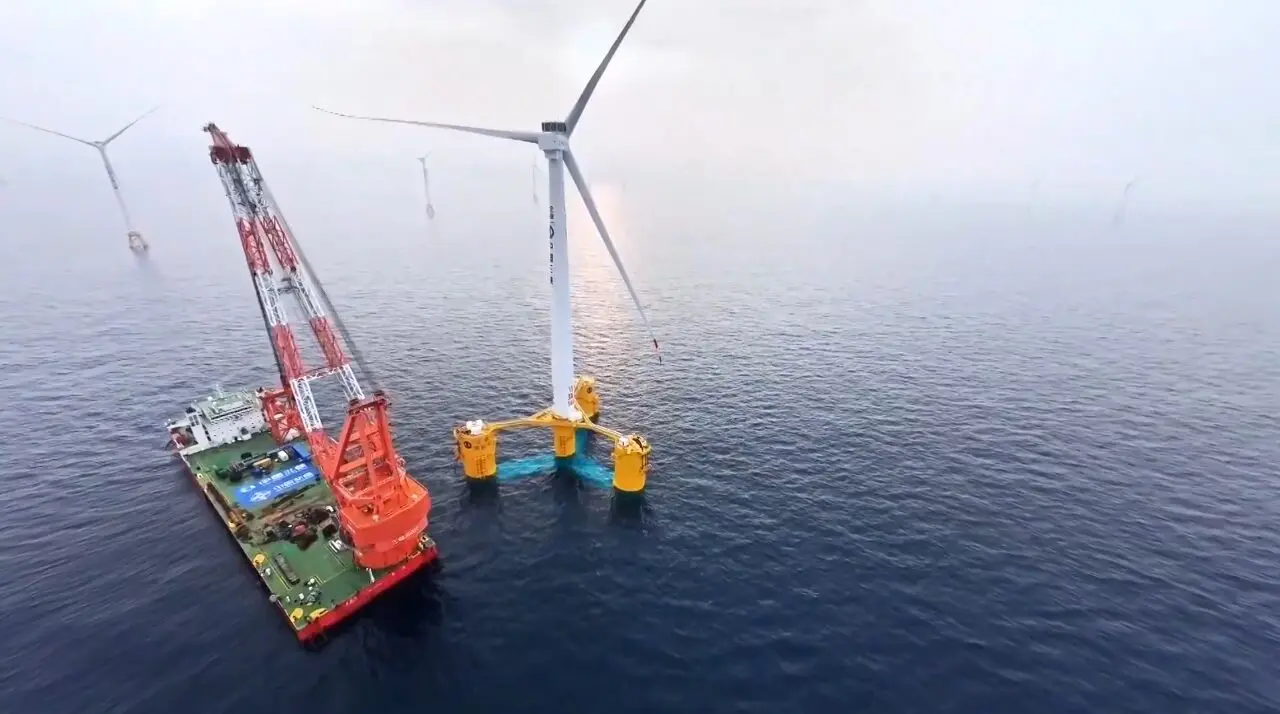 China Installs The Largest Floating Wind Platform in Guangdong’s Deep Waters