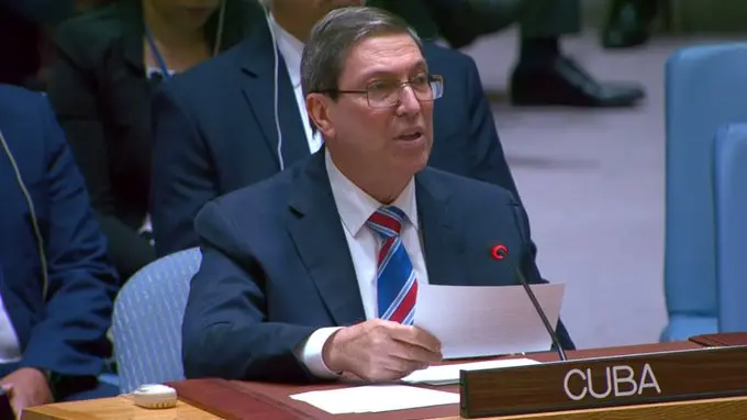 Cuban FM Bruno Rodríguez criticized that a "corrupt and immoral plutocracy" uses the Cuban Government’s "legend of incompetence and alleged corruption" to justify foreign intervention against the Caribbean country. Photo: X/@BrunoRguezP.