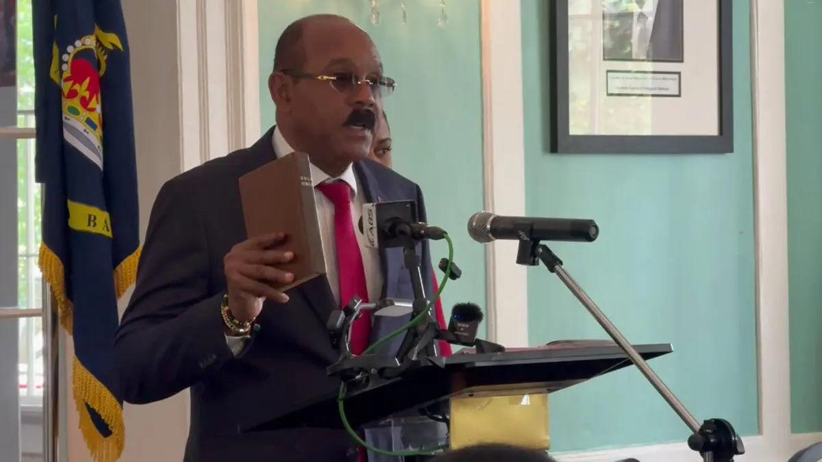 Gaston Browne Sworn In for 4th Term as Antigua and Barbuda Prime Minister
