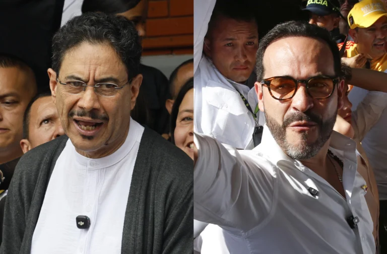 Iván Cepeda and Abelardo De la Espriella will compete in the second round of the Presidency of Colombia on June 21, after being the most voted in the first round held this Sunday. Photo: EFE.