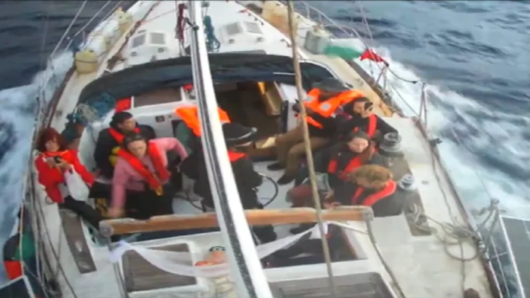 Gaza flotilla interception, Israel navy, international waters near Cyprus, Global Sumud Flotilla ships, detained activists, maritime operation