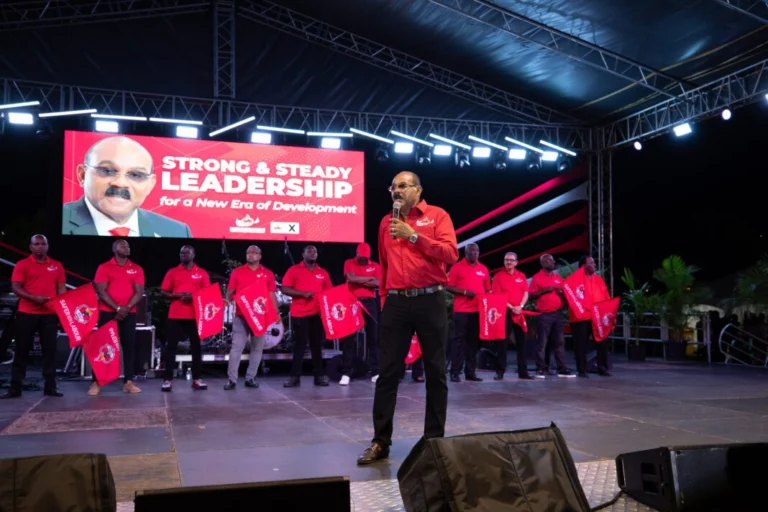 Antigua and Barbuda’s Prime Minister, Gaston Browne, was sworn in on Friday for a fourth consecutive term, one day after leading his party to a landslide electoral victory. Photo: Caribbean News Global.