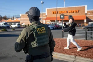 (FILE) The project restricts the use of federal funds to carry out raids and prevent migrants from being frightened by practices such as harassment by armed and masked agents. Photo: Getty images.