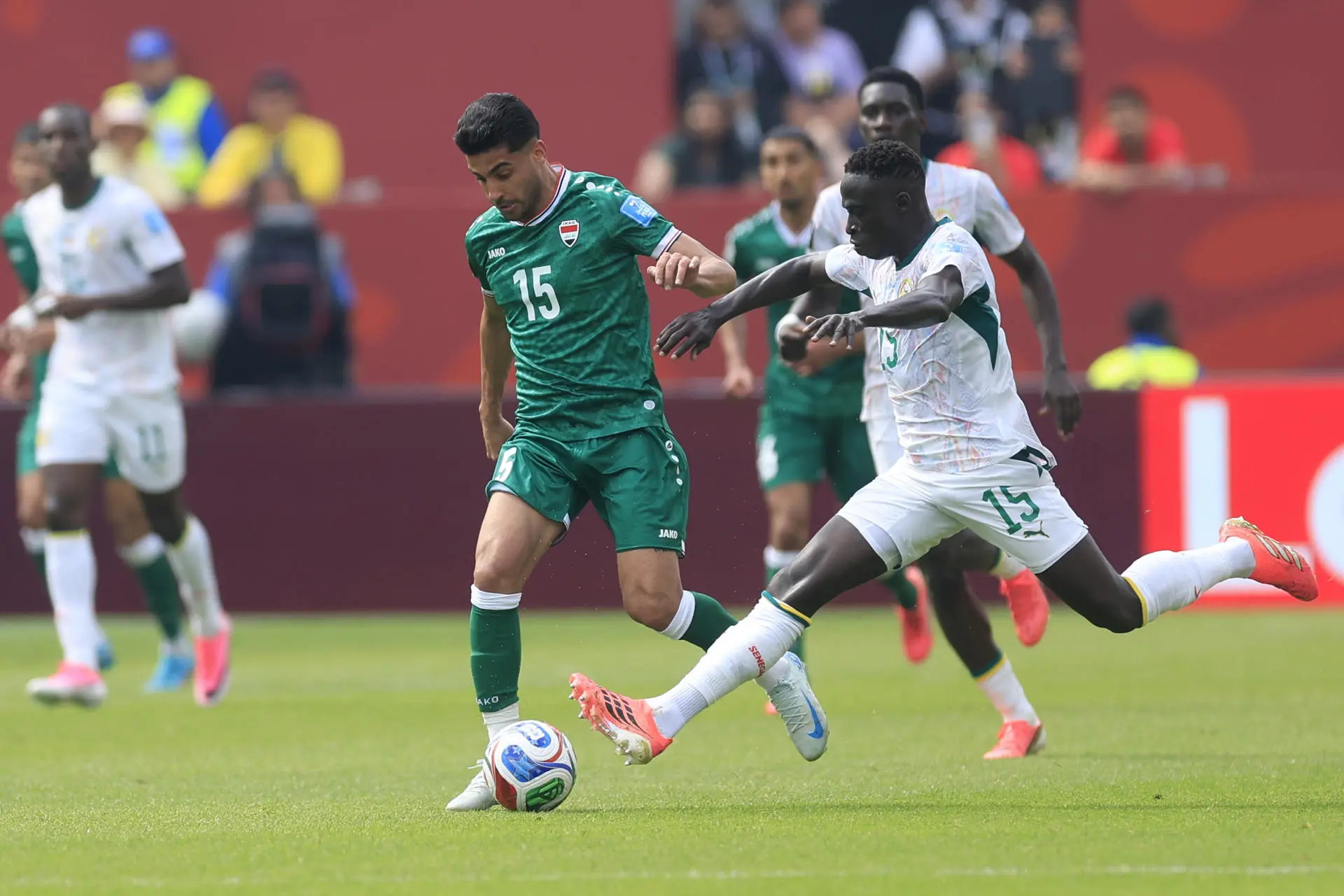Senegal become the first African team to score five goals in a World Cup match. Photo: EFE.