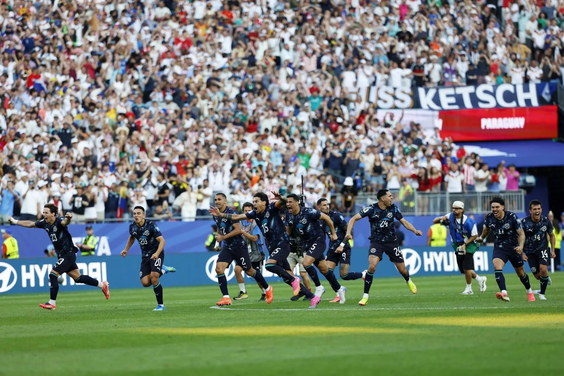 Paraguay delivered to Germany the first defeat in its history on the penalty-penalty route. Photo: EFE.
