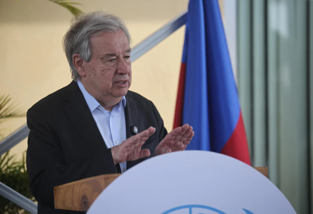 António Guterres warned that around 6 million people in Haiti face severe food insecurity, criticizing the lack of support from developed countries in humanitarian financing. Photo: EFE.