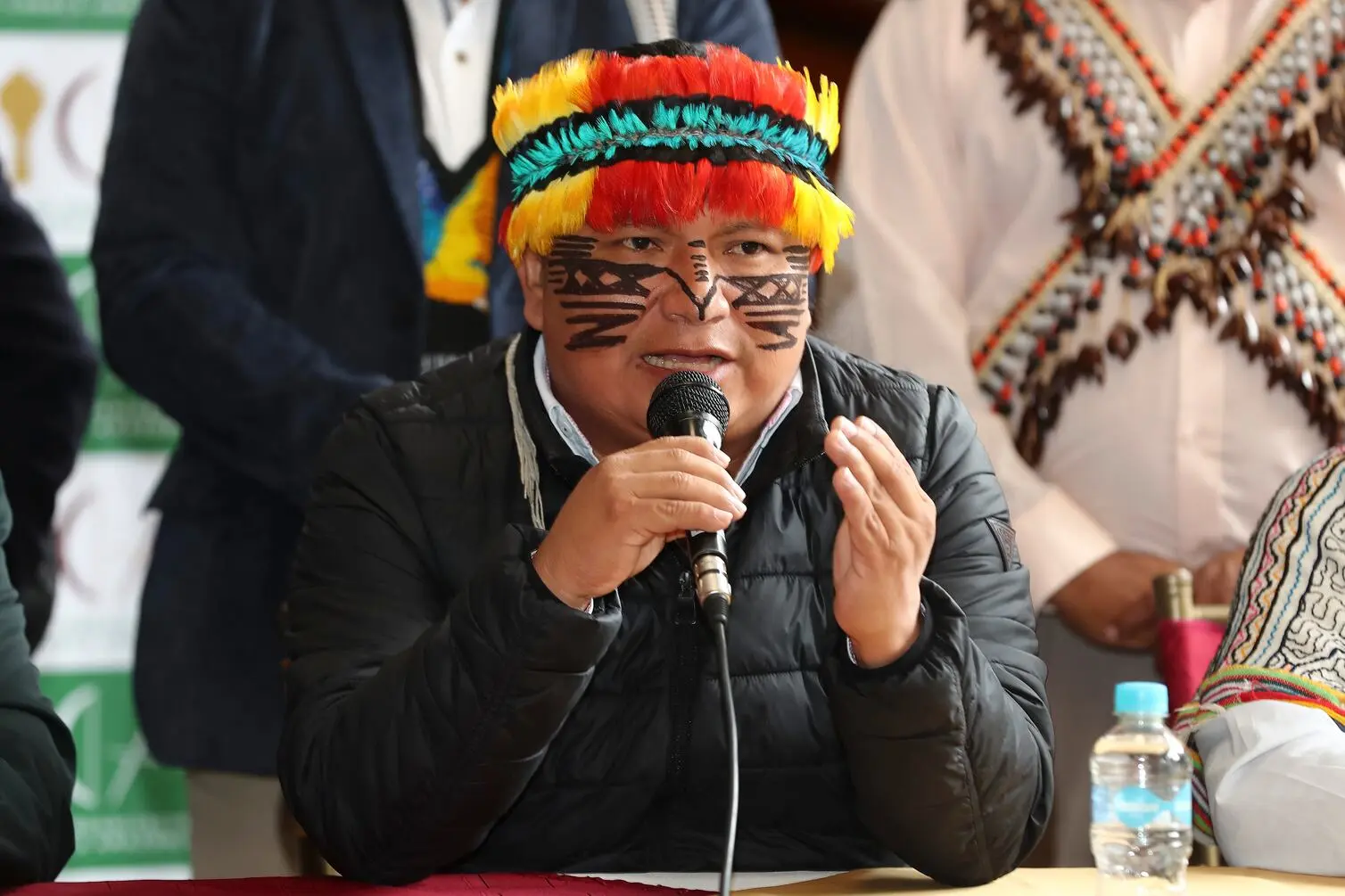 (FILE) CONAIE's President Marlon Vargas. Photo: EFE.