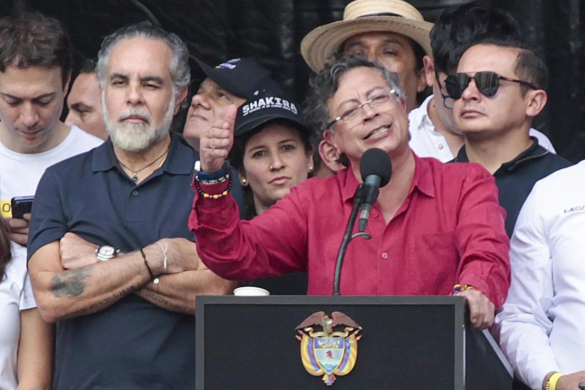 (FILE) Petro regretted that foreign figures and governments who claim to want to fight drug trafficking help precisely to bring crime into political power. Photo: EFE.