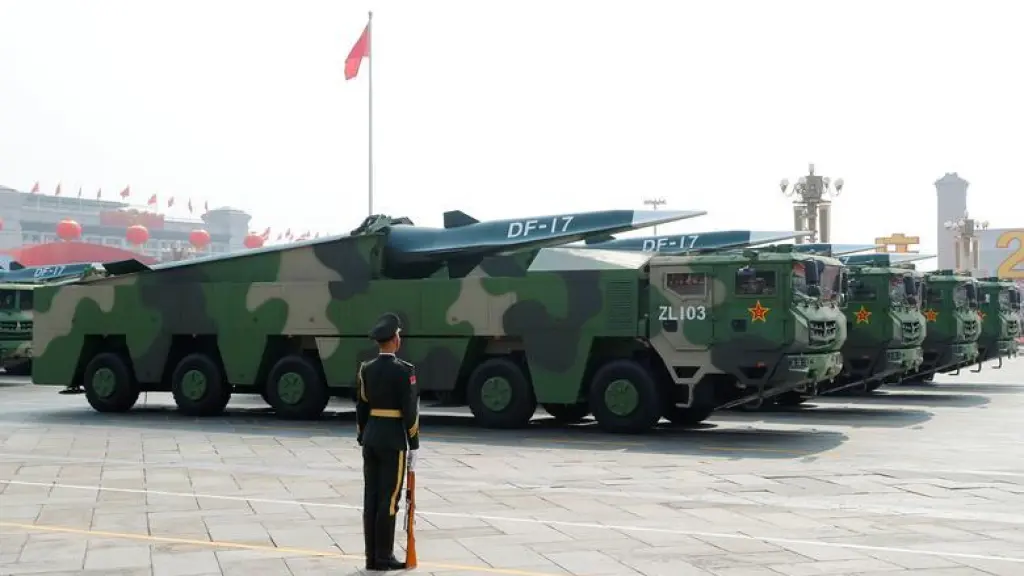 Dongfeng-17 missile military drill China