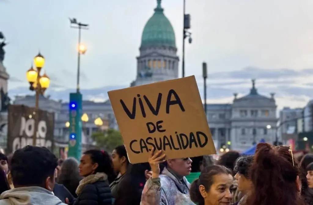 The day was marked by the recent crimes of Agostina Vega and Dulce María Beatriz Candia, which put the issue back at the center of public debate. Photo: teleSUR.