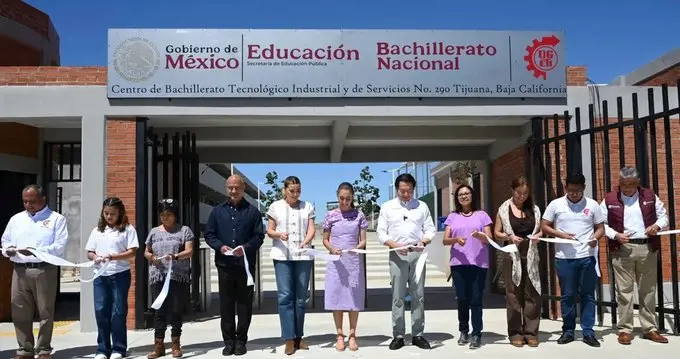 Claudia Sheinbaum, Tijuana, Baja California, technological high school, education expansion, upper secondary education, Rita Cetina scholarship, Mexico.