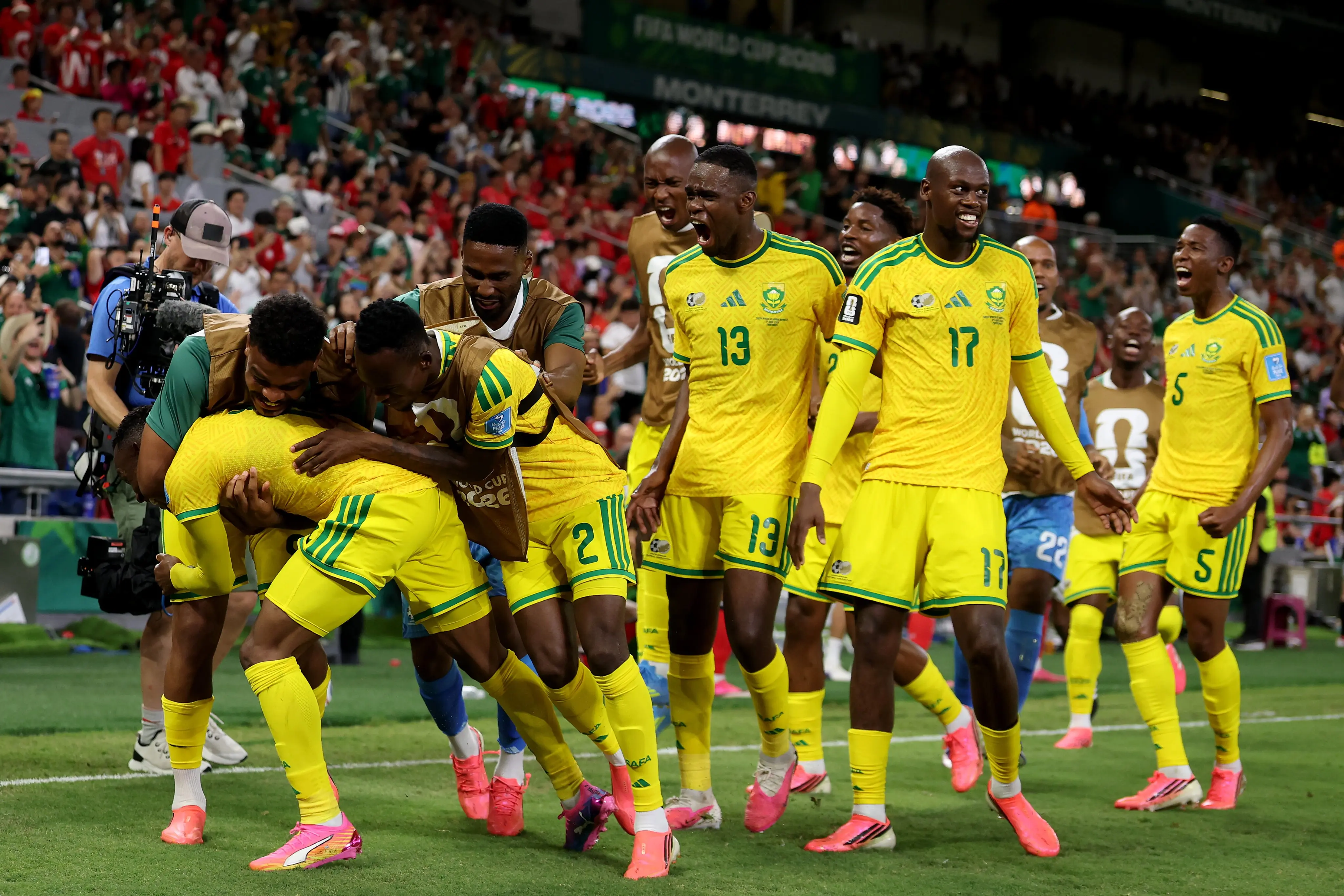 South Africa, South Korea, FIFA World Cup 2026, Group A, Monterrey Stadium, Round of 32, Bafana Bafana, football