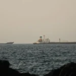 (FILE) Vessels at the Strait of Hormuz. X/ @turkiyetodaycom