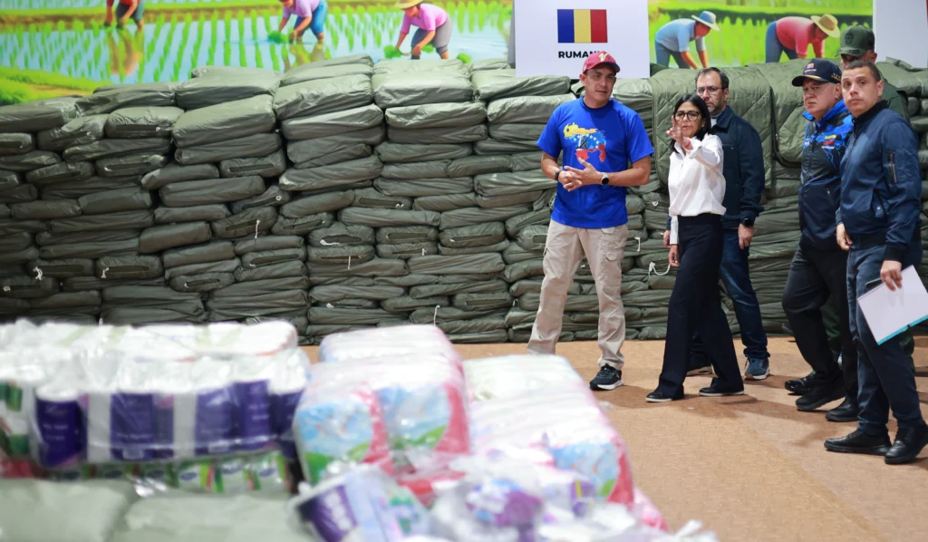 Acting President Delcy Rodriguez emphasized that he path to the future requires an integral intervention of the state to achieve the recovery of the impacted areas. Photo: Venezuelan Presidential Press.