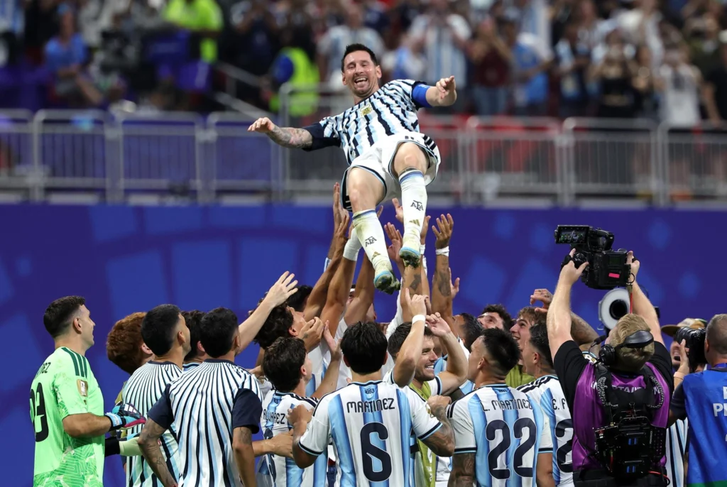 The Argentinean Captain scored 21 goals in life in the competition and equalled Miroslav Klose’s record with 14 games played in the knockout rounds. Photo: EFE.