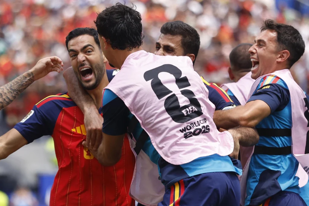 After beating Belgium in the quarter-finals in a match where they played their dominant version, the team that De la Fuente leads reaches the semifinals of a World Cup for the second time in its history. Photo: EFE.