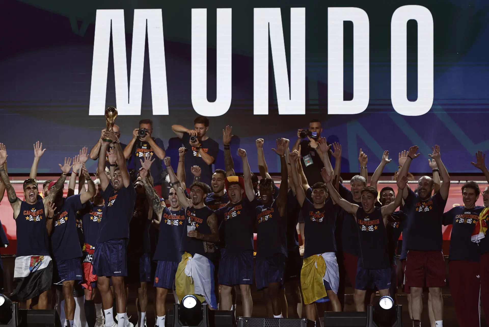 Spanish Football Fans Celebrate Second World Cup Victory