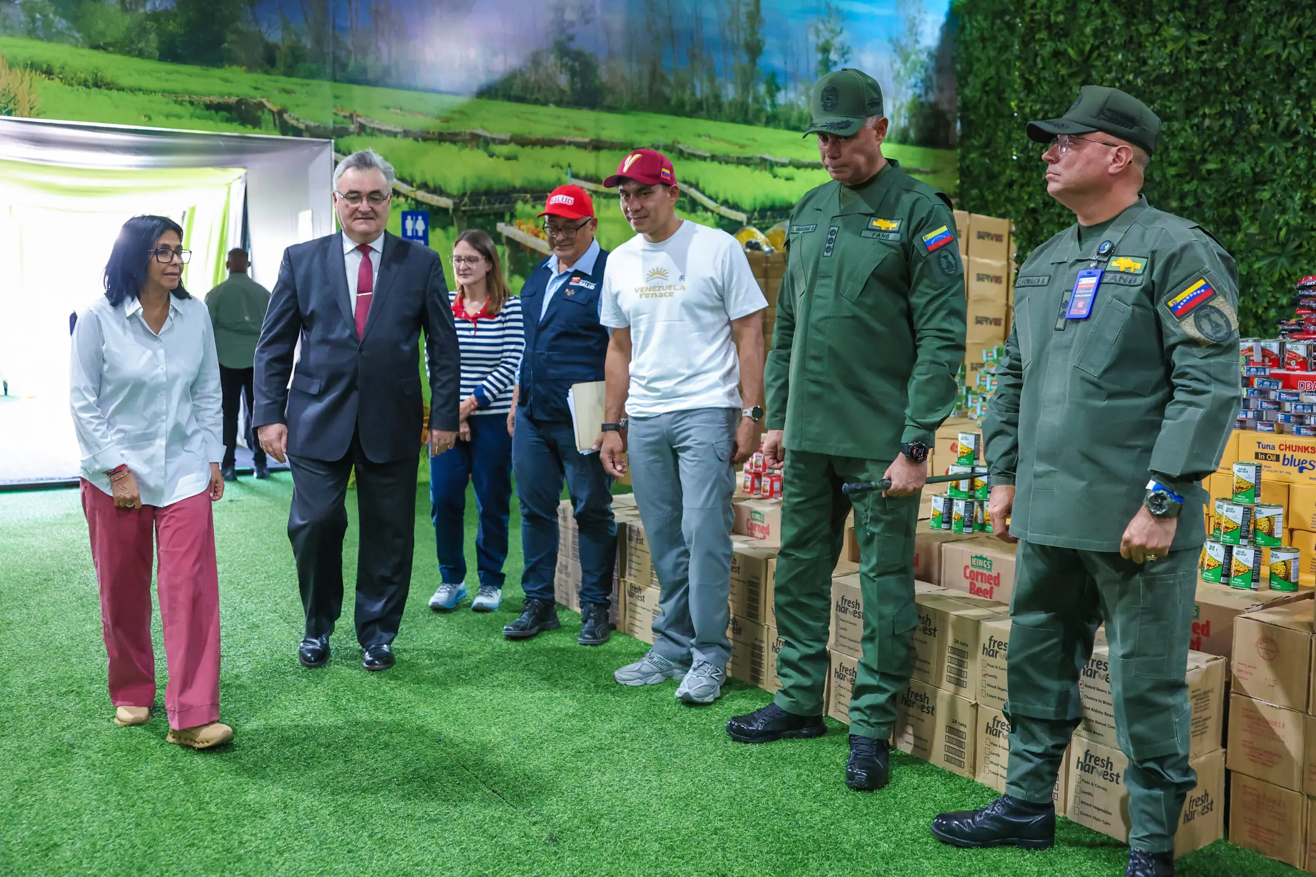 Russian humanitarian aid, Venezuela, twin earthquakes, Delcy Rodríguez, Türkiye relief, Venezuela Rises program, La Guaira recovery.
