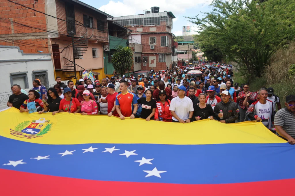 Commander Hugo Chavez legacy lives on as Venezuelans rally for unity and against external sanctions. Photo: EFE.