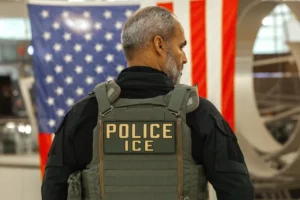 File image of an ICE agent. Photo: EFE.