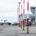 Matecaña Airport resumed domestic and international flight operations with the arrival of a Copa Airlines flight from Panama and another from Clic from Medellin, after suffering severe damage from the earthquake that struck Colombia on August 10. Photo: EFE.