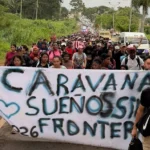 People in the context of mobility decided to leave this city of the state of Chiapas due to difficulties to continue to the United States, lack of employment and limitations to survive while waiting for an answer to their immigration procedures. Photo: X/@diariosur_oem.