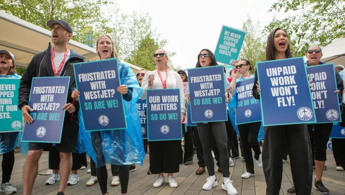 Canada’s Westjet Flight Attendants Go on Strike