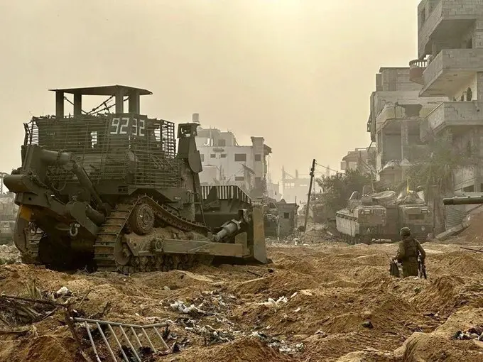 Heavy machinery removing rubble in Gaza amid allegations of human remains and destroyed evidence of war crimes
