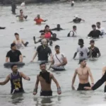 Ceuta migration crisis as Spanish troops reinforce the border with Morocco.