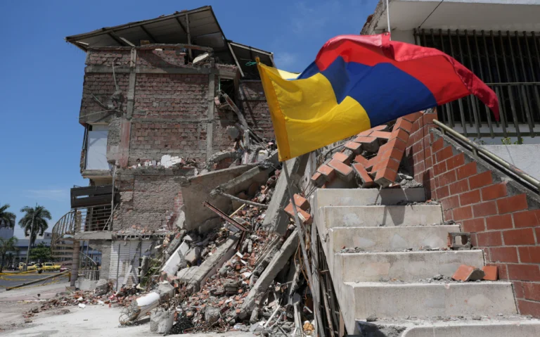 Colombia earthquake damage after magnitude-7.4 earthquake