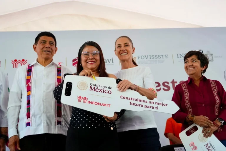 Claudia Sheinbaum announces Mexico housing programs in Oaxaca for millions of families through new homes, renovations and property support.