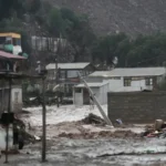 Chile flood emergency with evacuations and flooded communities