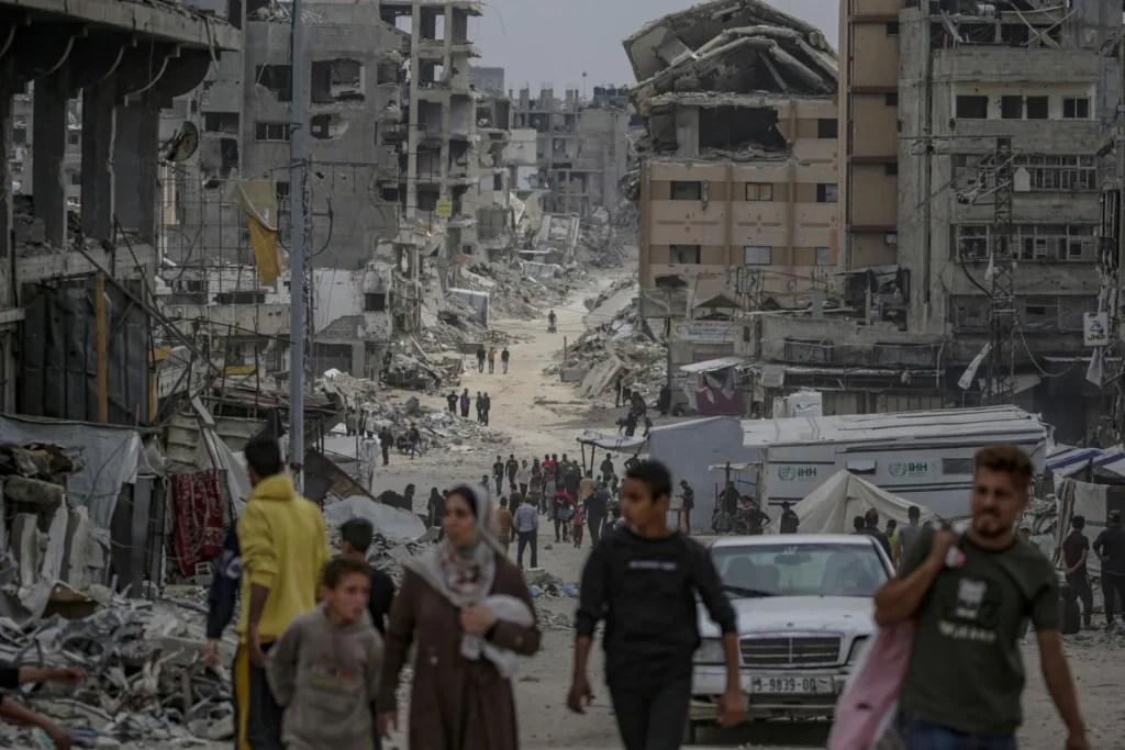 The Gaza Strip concentrated the most severe impact of armed violence, with 186 deaths of humanitarian aid personnel. Photo: EFE.