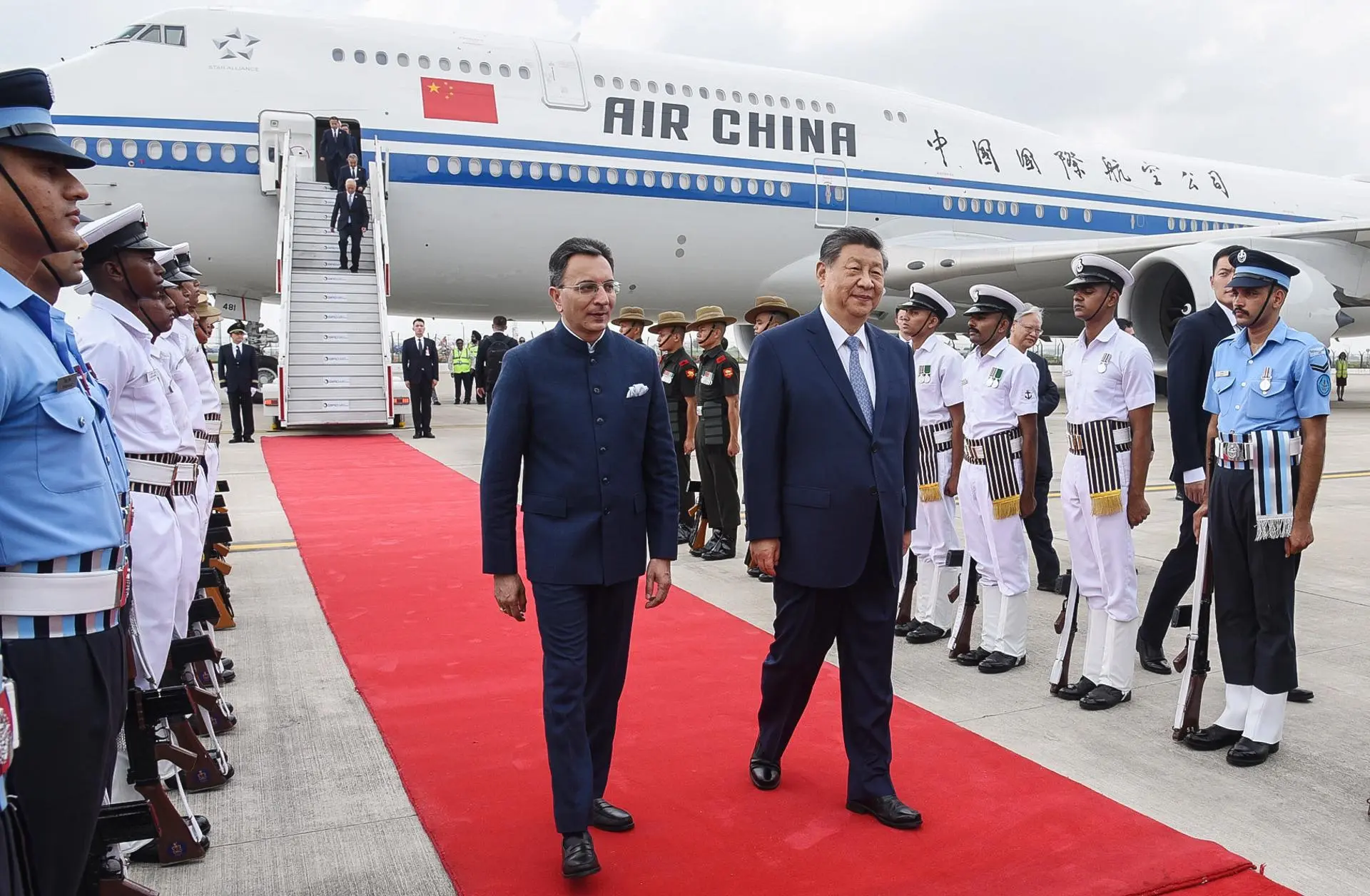 Chinese President Xi Jinping arrives in New Delhi for the 18th BRICS Summit