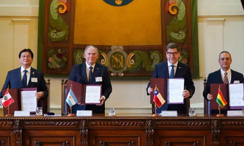 South American lithium alliance ministers signing strategic minerals agreement