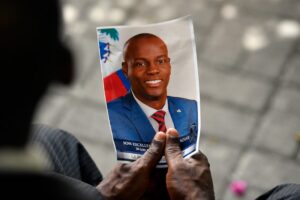 Jovenel Moïse, 53, died after being shot multiple times at close range in his bedroom on the night of July 7, 2021. His wife, who was nearby, was struck by two bullets but survived. Photo: AP.