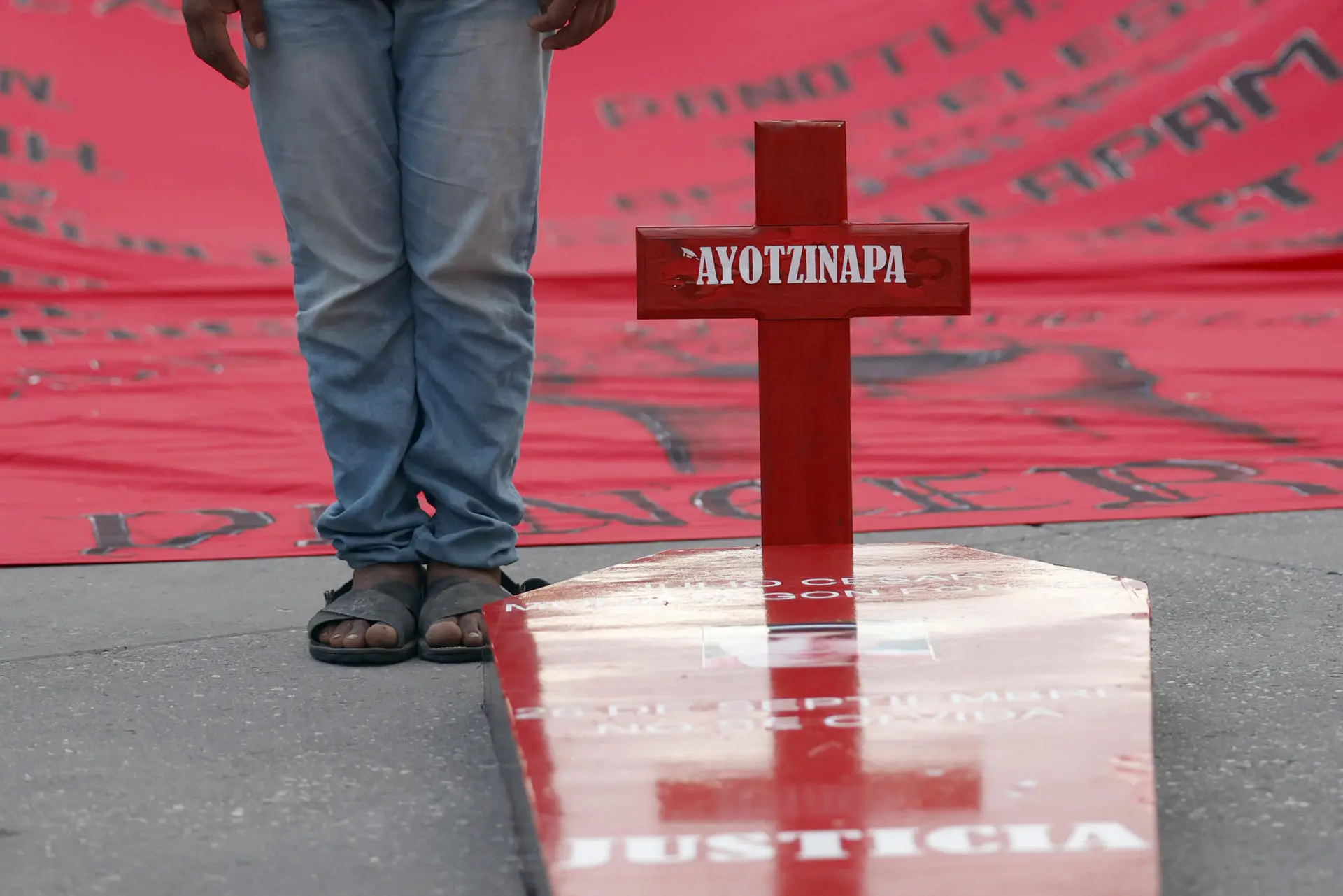 Ayotzinapa families march in Mexico City as Mexico prepares new investigation findings into 43 missing students