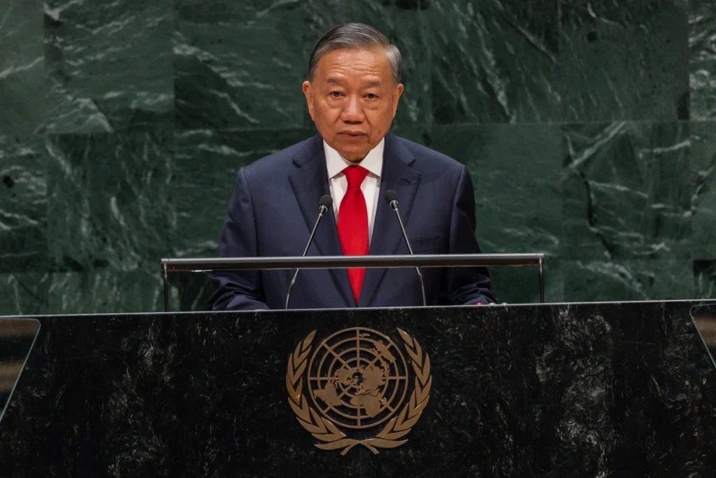 Vietnam rejected interference in internal affairs and called for an end to the blockade of Cuba, while reaffirming its support for self-determination and sovereignty of the Palestinian people. Photo: EFE.