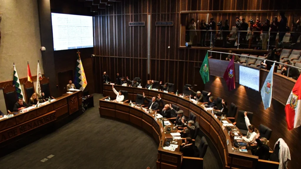 Bolivian Senate. Photo: @EconomiaBo