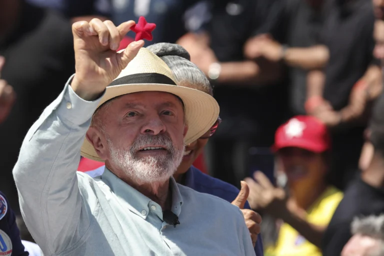 Lula supporters rally during nationwide reelection mobilizations across Brazil ahead of the presidential election
