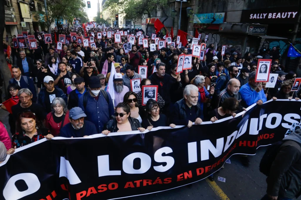 Chile coup memorial march honoring victims in Santiago